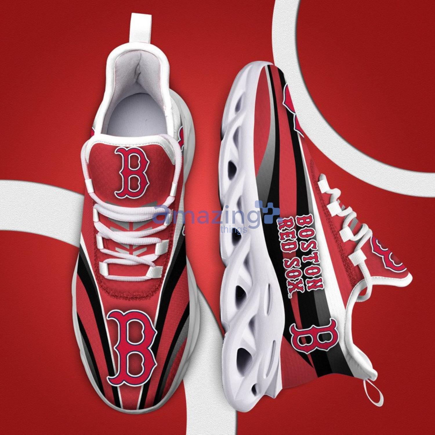 Boston Red Sox Striped Max Soul Shoes Running Shoes For Men And Women