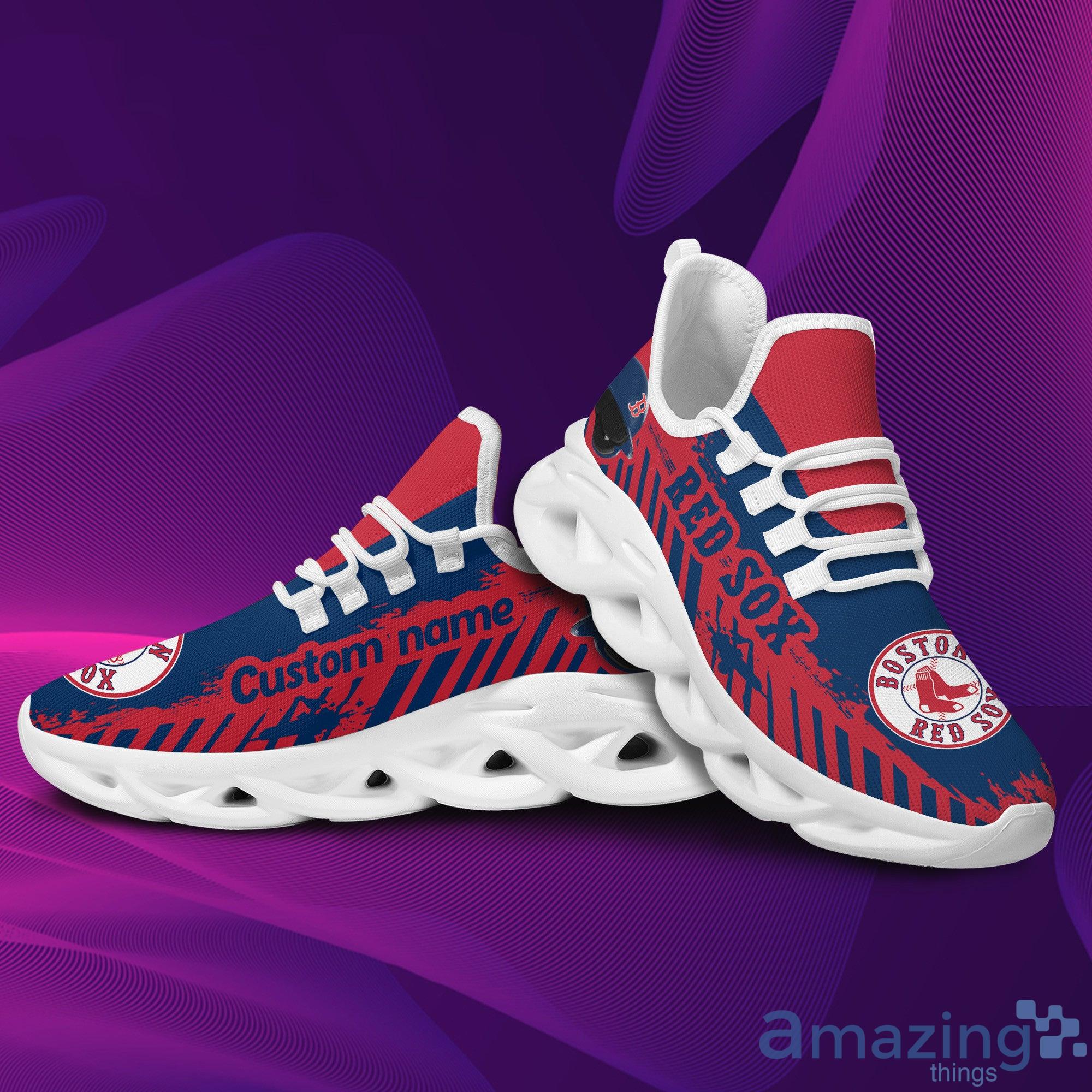 Boston Red Sox Striped Max Soul Shoes Running Shoes For Men And Women