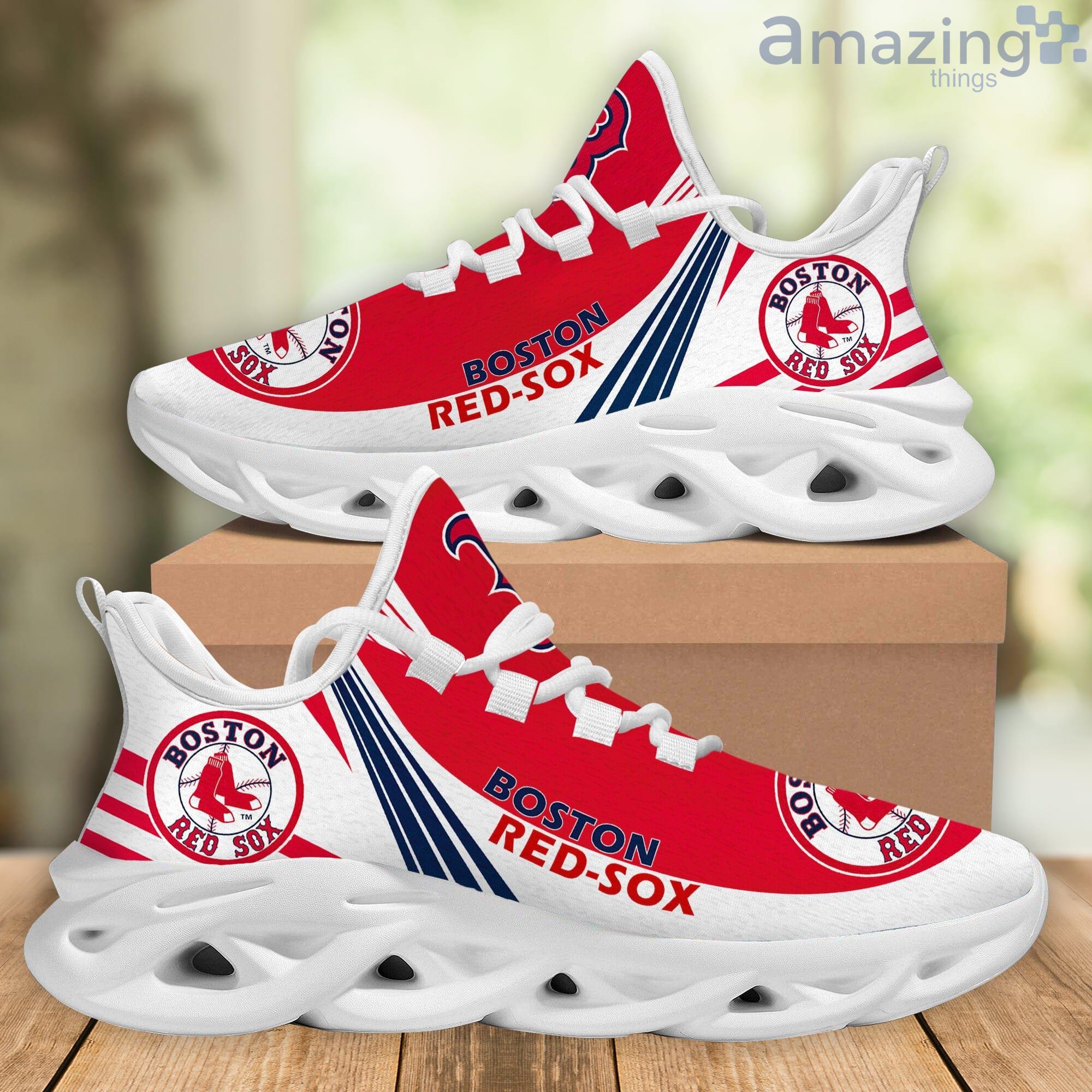 Boston Red Sox Striped Max Soul Shoes Running Shoes For Men And Women