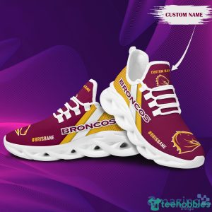 Brisbane Broncos Custom Name Max Soul Sneakers Running Shoes