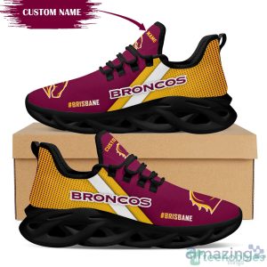 Brisbane Broncos Custom Name Max Soul Sneakers Running Shoes