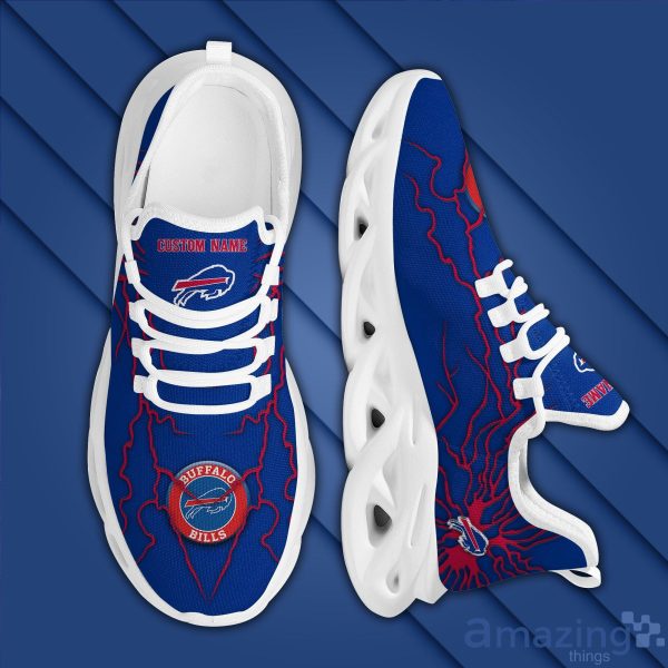 Buffalo Bills Custom Name Stylish Graffiti Max Soul Shoes