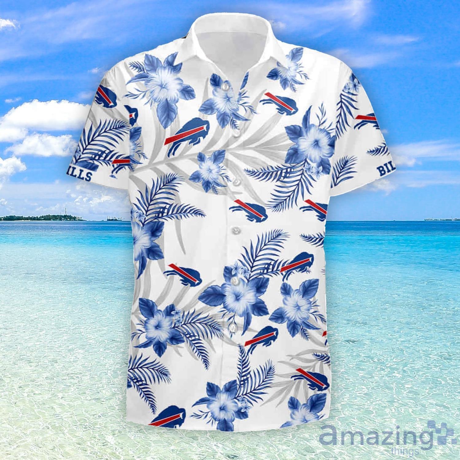 Buffalo Bills N01 Tropical Flower Hawaii Summer Hawaiian Shirt Product Photo 1