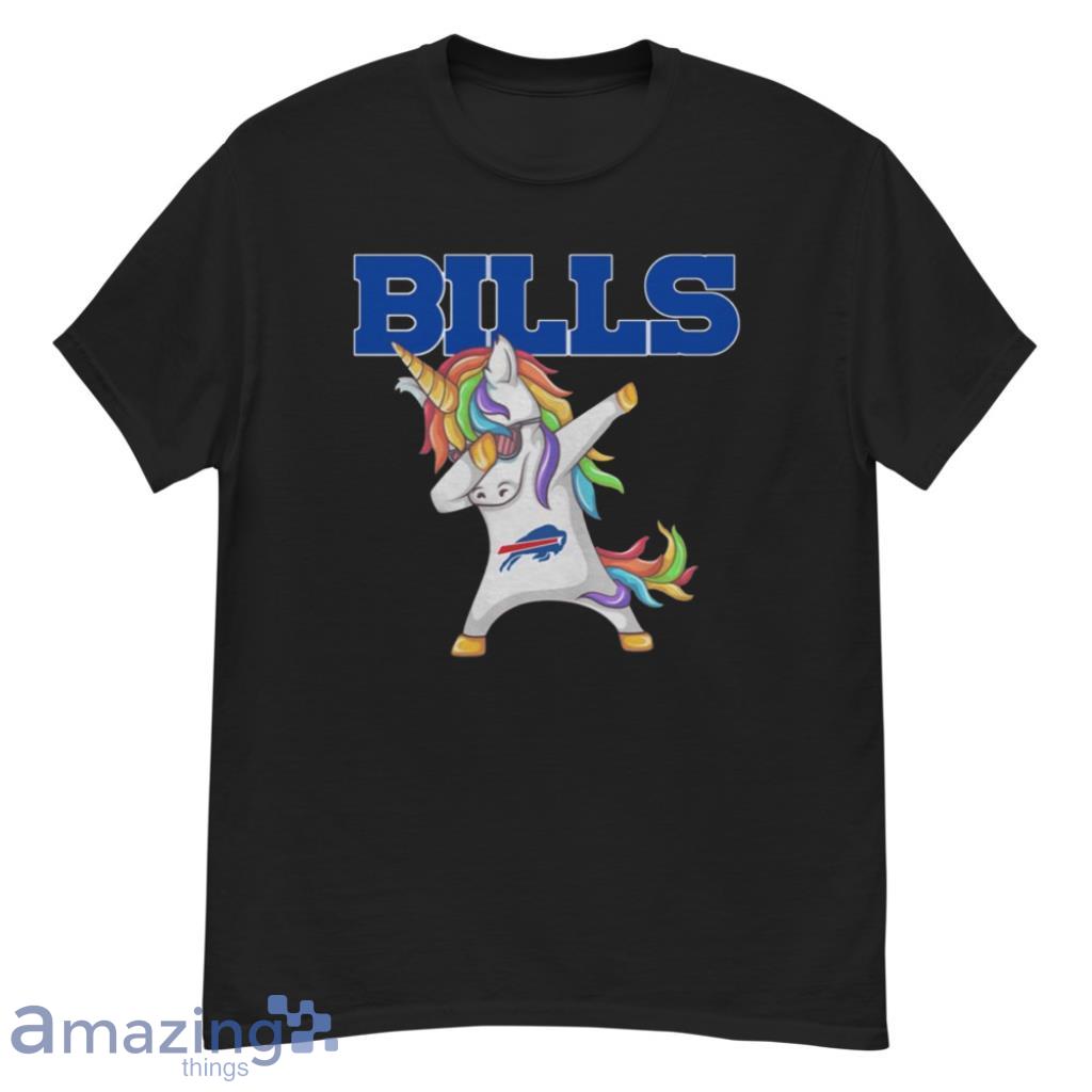 Buffalo Bills NFL Football Gift Fr Fans Funny Unicorn Dabbing Sports T Shirt  - Banantees