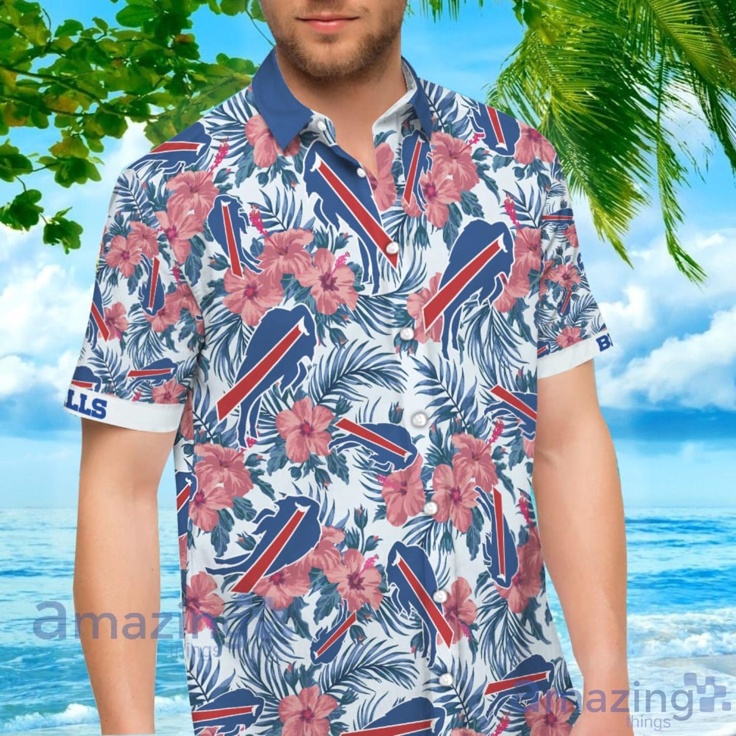 Buffalo Bills Nfl Flamingo Button Up Hawaiian Shirt