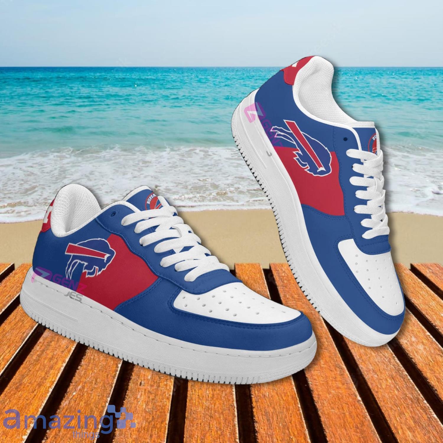 Buffalo Bills NFL Red And Blue Air Force Shoes Gift For Fans image Buffalo Bills NFL Red And Blue Air Force Shoes Gift For Fans Product Photo 3