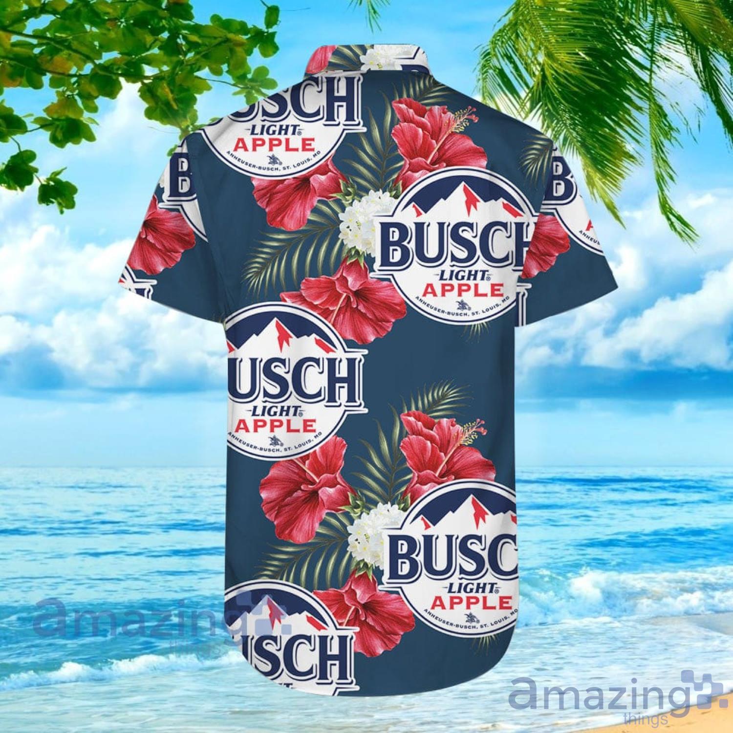 Busch Light Beer Red Apple Flavor Tropical Hawaiian Shirt For Men And Women image Busch Light Beer Red Apple Flavor Tropical Hawaiian Shirt For Men And Women Product Photo 3