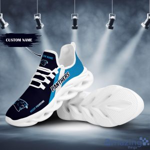 Carolina Panthers Custom Name Max Soul Sneakers Running Shoes image Carolina Panthers Custom Name Max Soul Sneakers Running Shoes