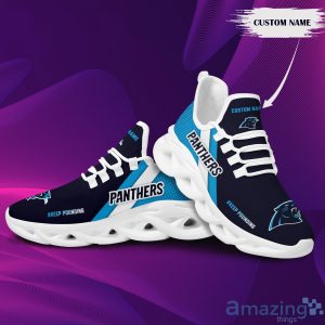 Carolina Panthers Custom Name Max Soul Sneakers Running Shoes image Carolina Panthers Custom Name Max Soul Sneakers Running Shoes