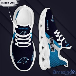 Carolina Panthers Custom Name Max Soul Sneakers Running Shoes image Carolina Panthers Custom Name Max Soul Sneakers Running Shoes
