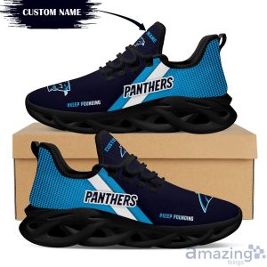 Carolina Panthers Custom Name Max Soul Sneakers Running Shoes image Carolina Panthers Custom Name Max Soul Sneakers Running Shoes