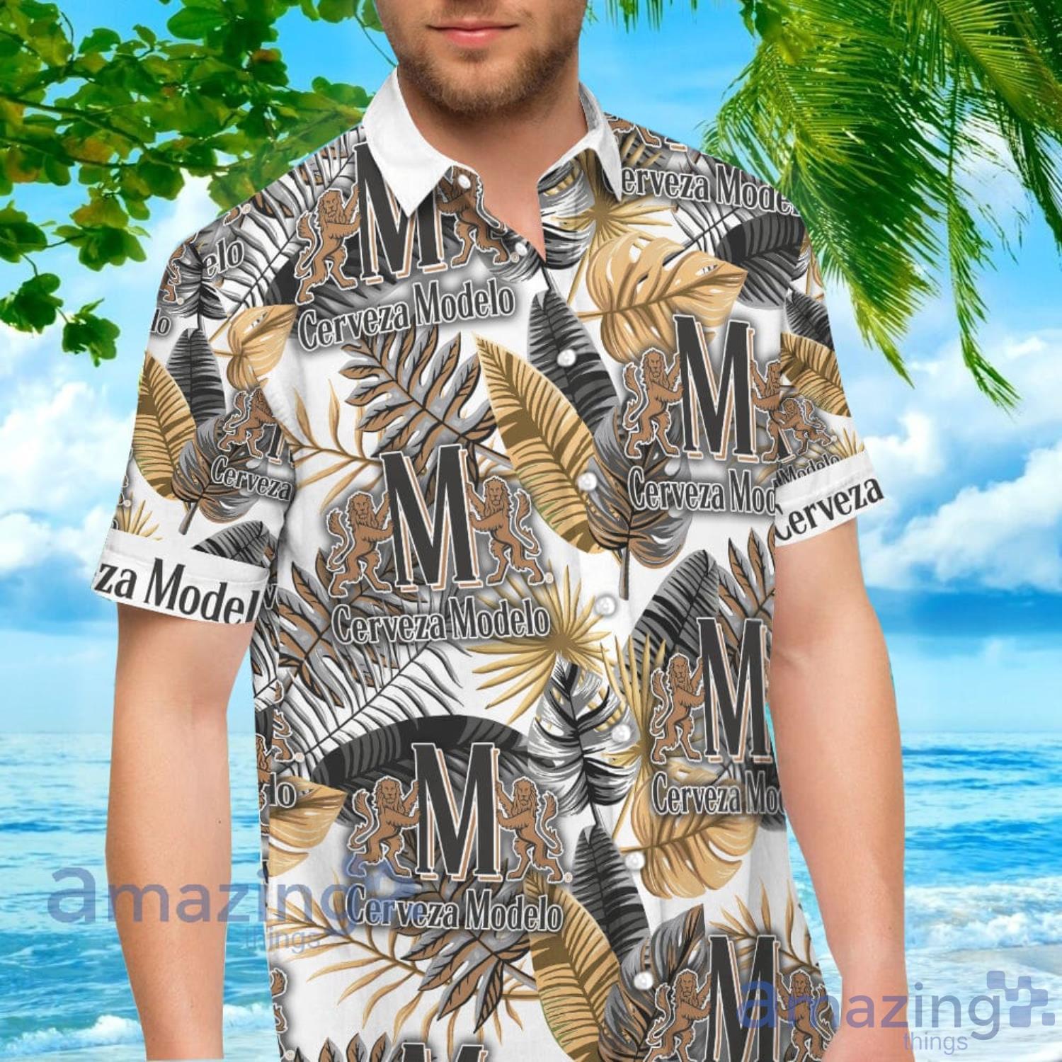 Modelo Hawaiian Shirt Tropical Hibiscus Beer Lovers Gift