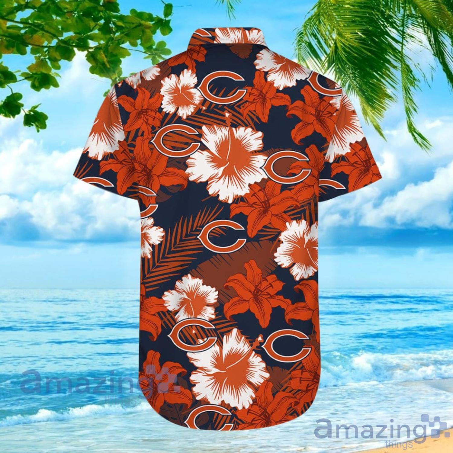 Chicago Bears camo Hawaiian shirt for sale 