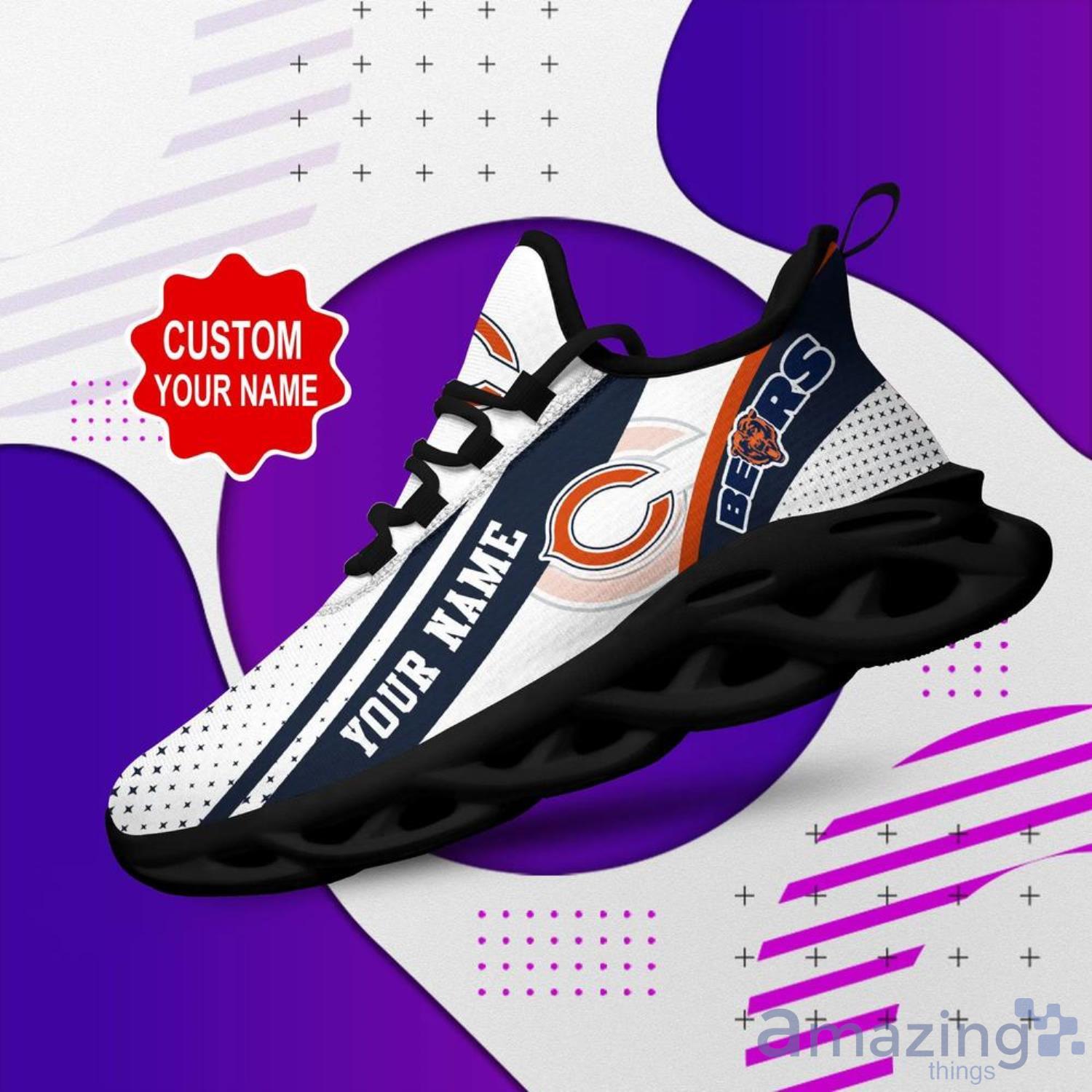 Chicago Bears NFL Max Soul Shoes Custom Name Sneakers image Chicago Bears NFL Max Soul Shoes Custom Name Sneakers Product Photo 5