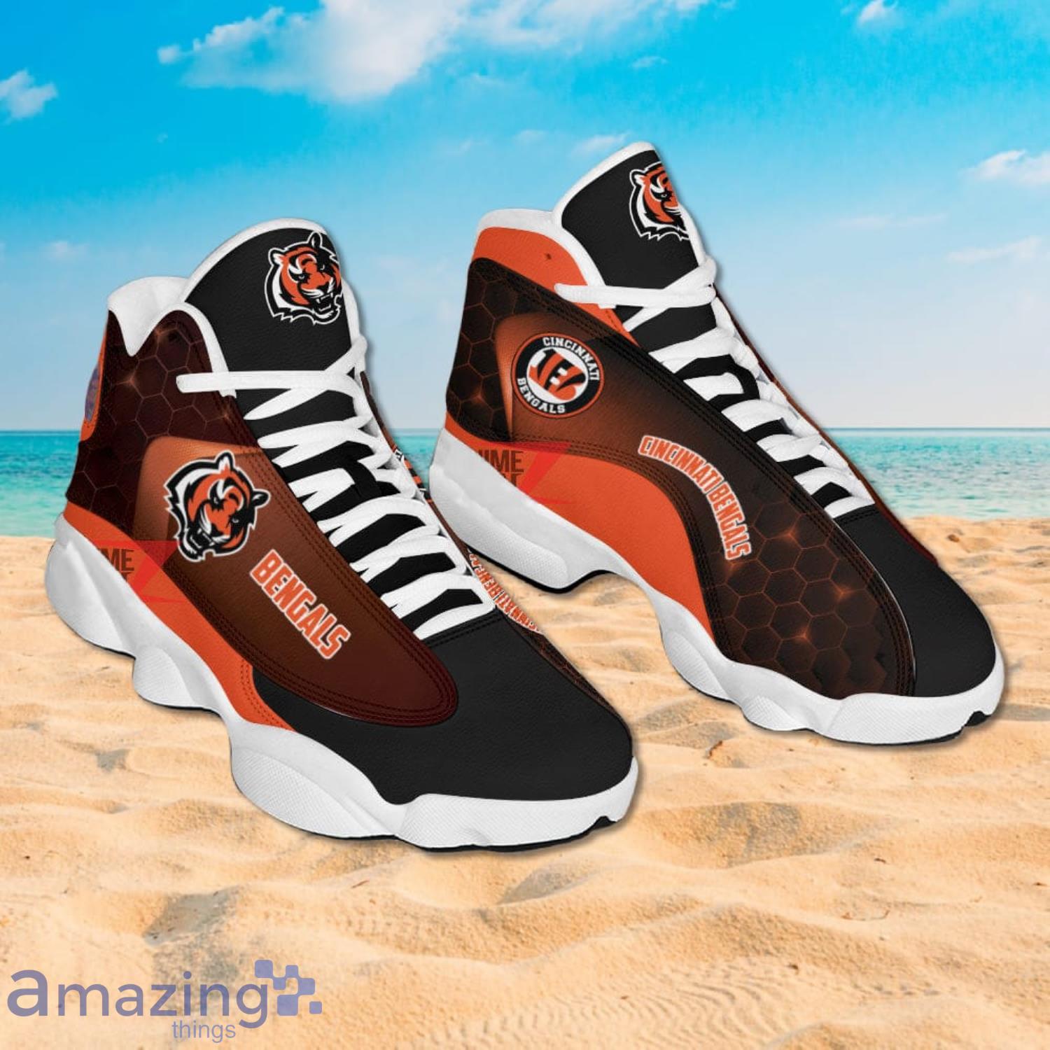 Cincinnati Bengals 3D NFL Custom Name Air Jordan 11 Sneakers For