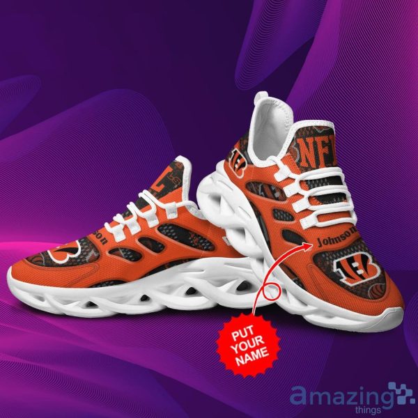 Cincinnati Bengals Custom Name Luxury NFL Max Soul Shoes Design 2 Chunky  Sneakers For Men And Women - Banantees