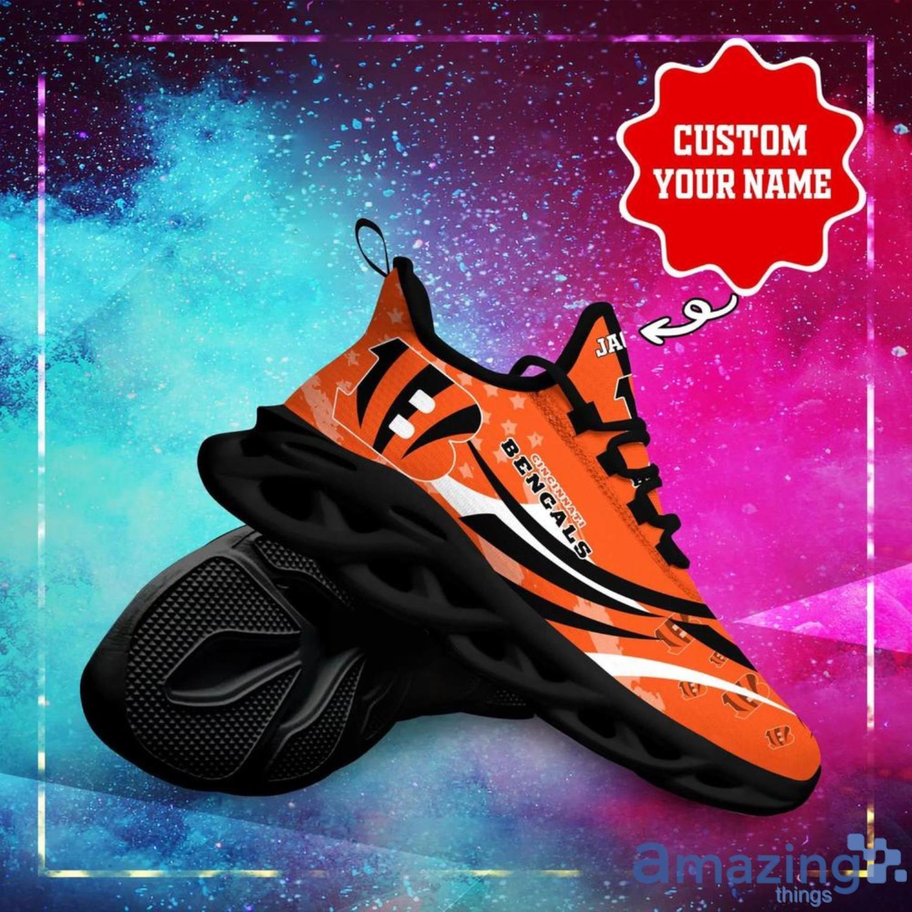 Cincinnati Bengals NFL Max Soul Shoes Custom Name Sneakers For Men And Women