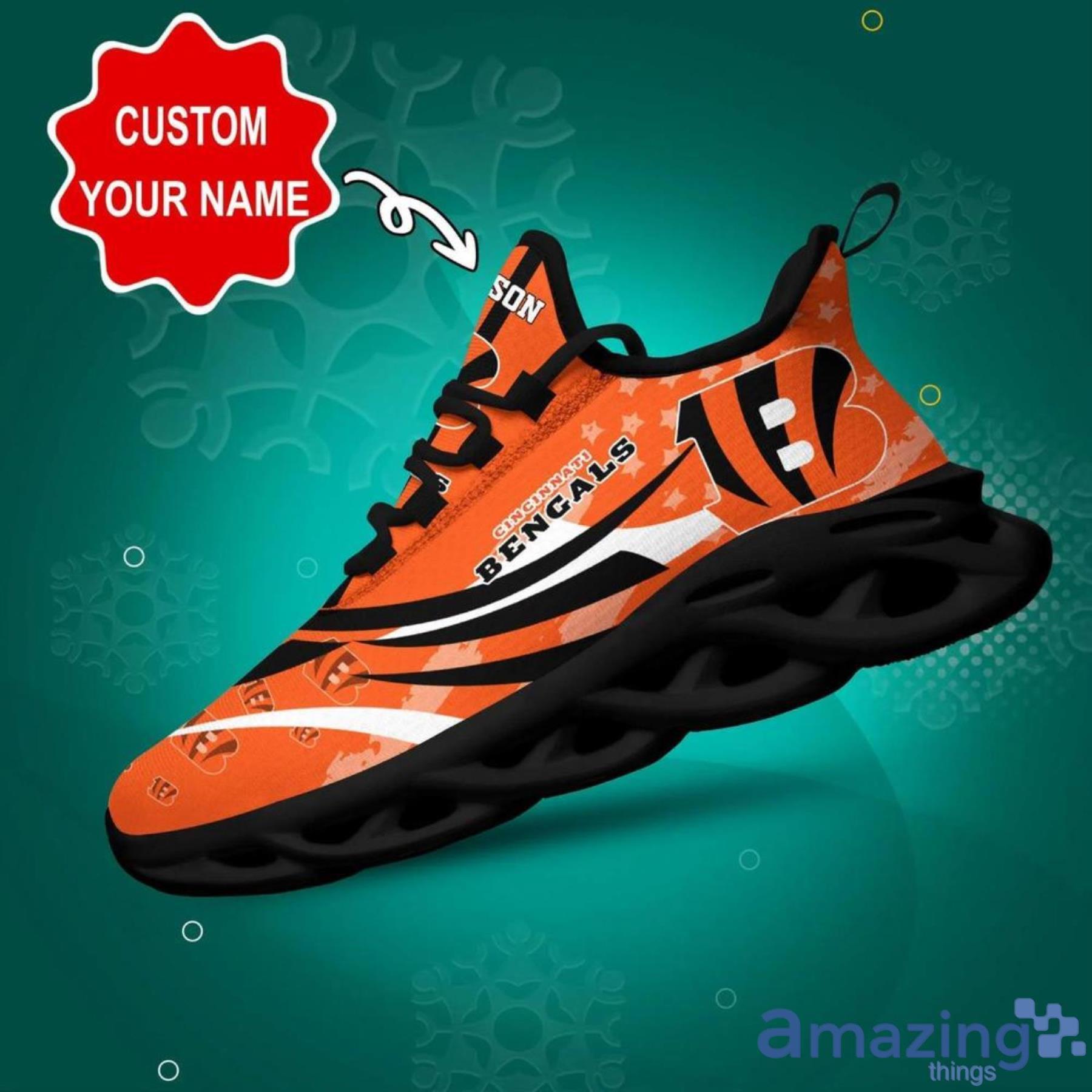 Cincinnati Bengals NFL Max Soul Shoes Custom Name Sneakers