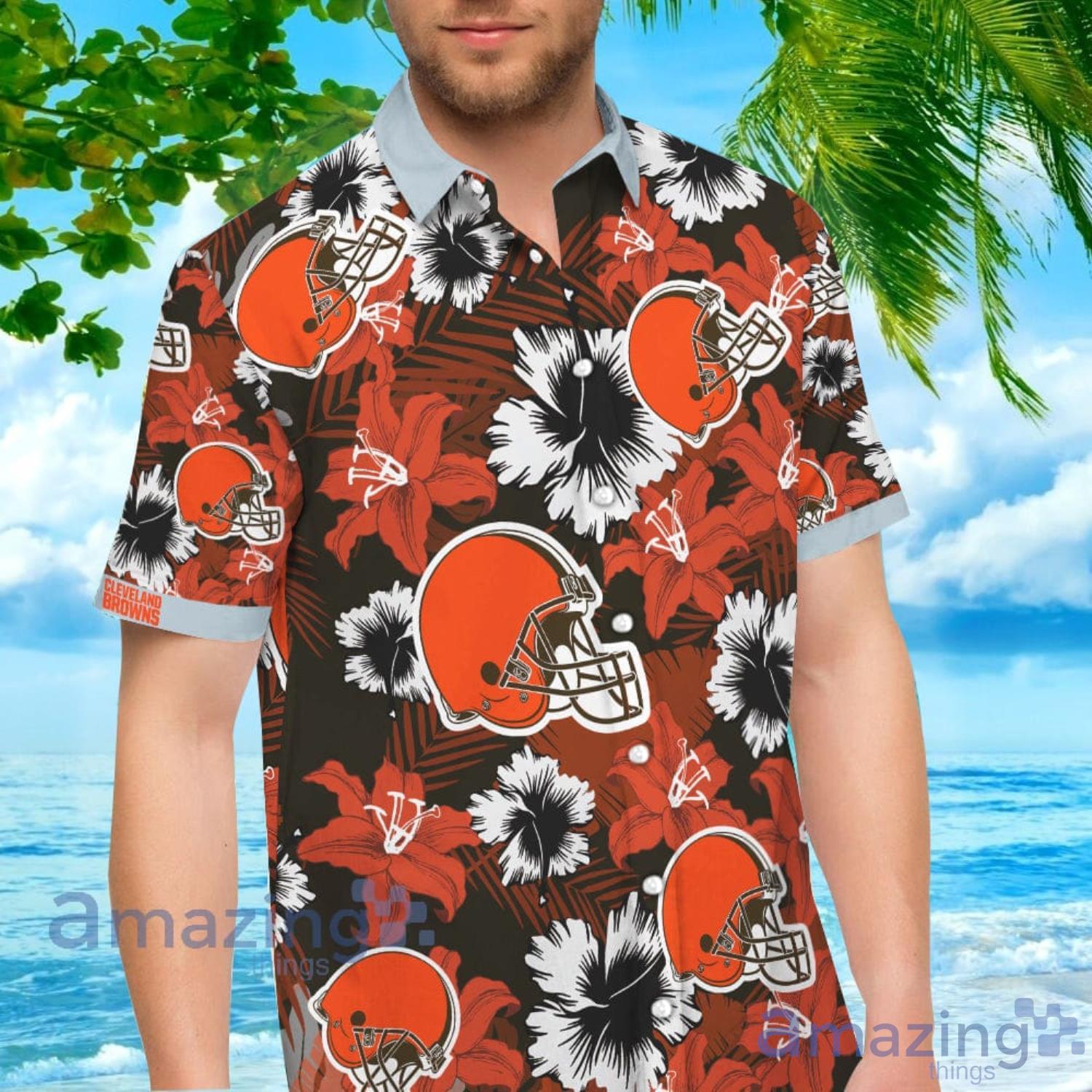 cleveland browns aloha shirt