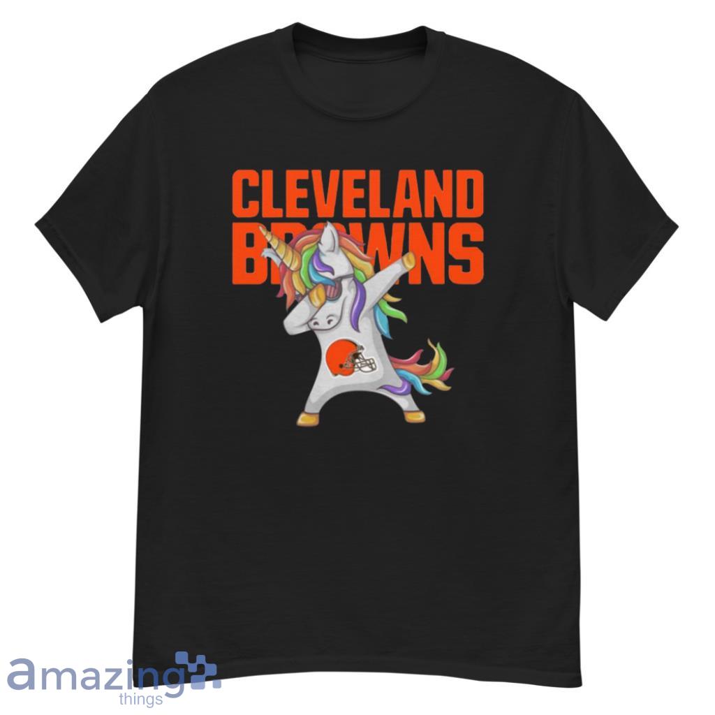 Cleveland Browns NFL Football Funny Unicorn Dabbing Sports For Fans T Shirt