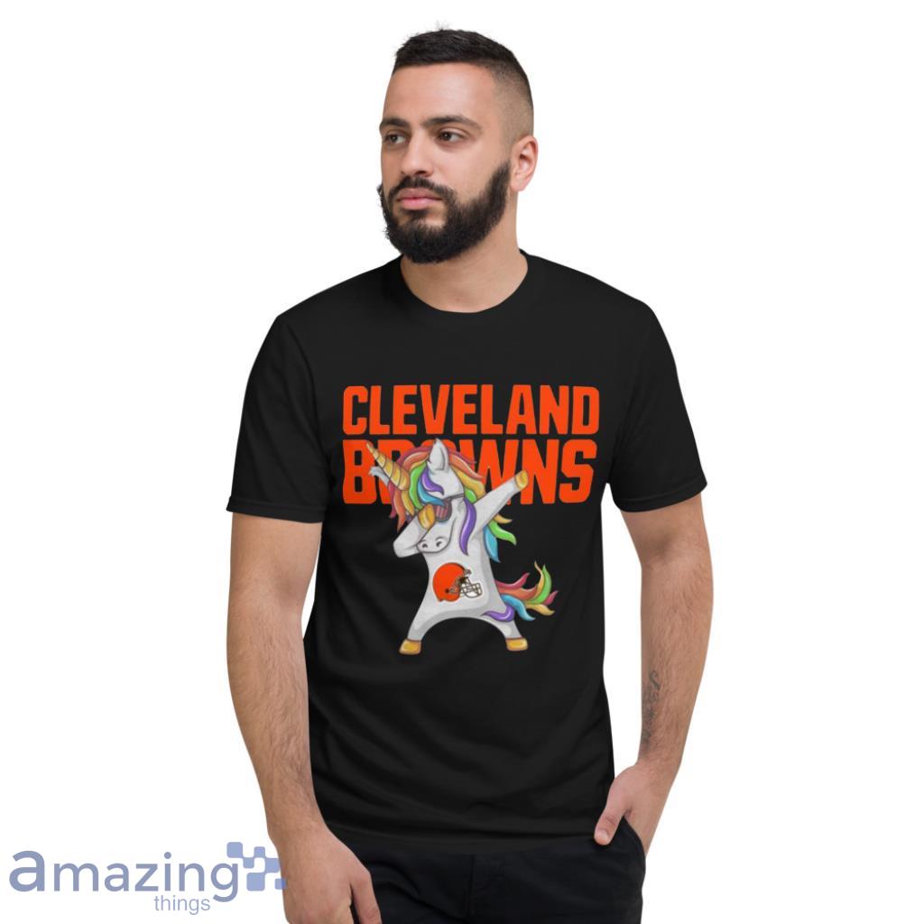 Cleveland Browns NFL Football Funny Unicorn Dabbing Sports For