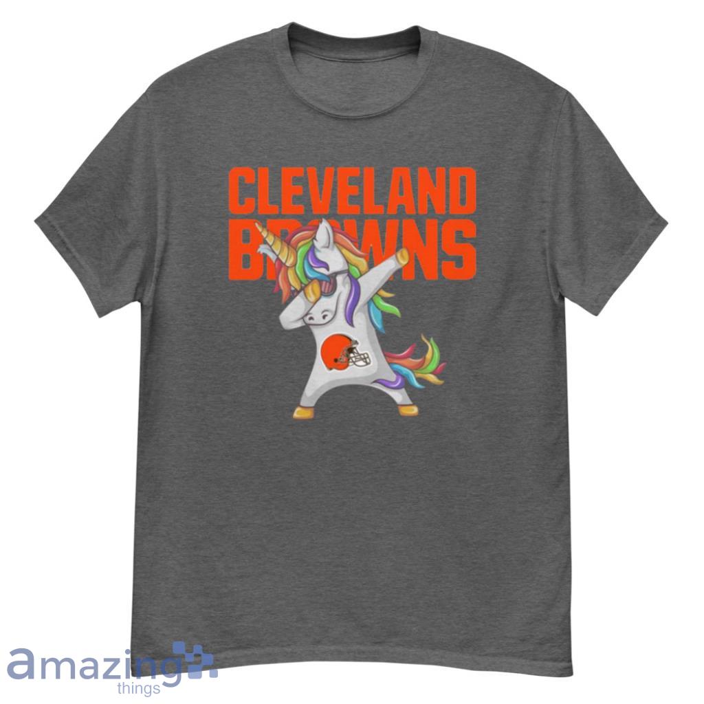 Cleveland Browns NFL Football Funny Unicorn Dabbing Sports T Shirt -  Banantees