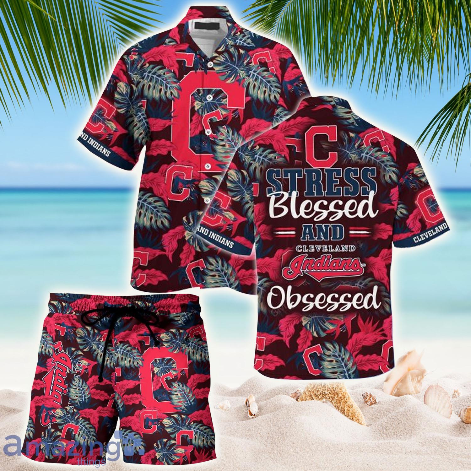 LIMITED] Cleveland Indians MLB-Summer Hawaiian Shirt And Shorts