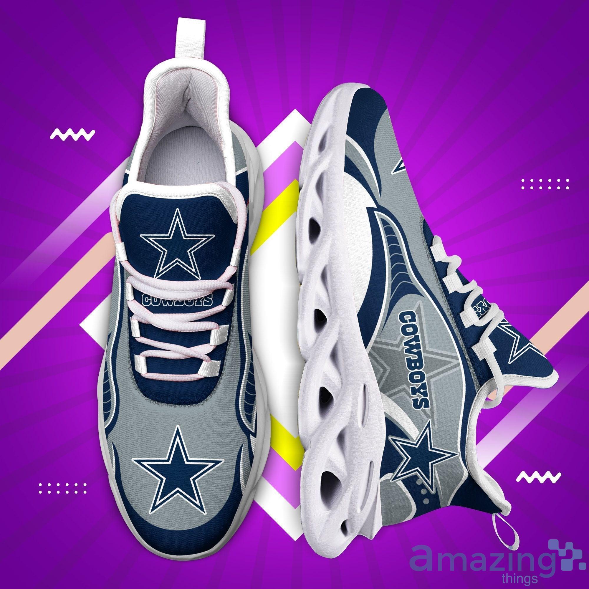 Custom Name Dallas Cowboys Fans Max Soul Sneakers Running Shoes image Custom Name Dallas Cowboys Fans Max Soul Sneakers Running Shoes Product Photo 3