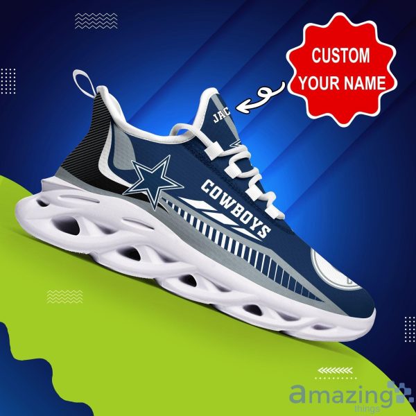 Dallas Cowboys NFL Striped Style Special Max Soul Shoes Running Sneakers  For Men And Women - YesItCustom