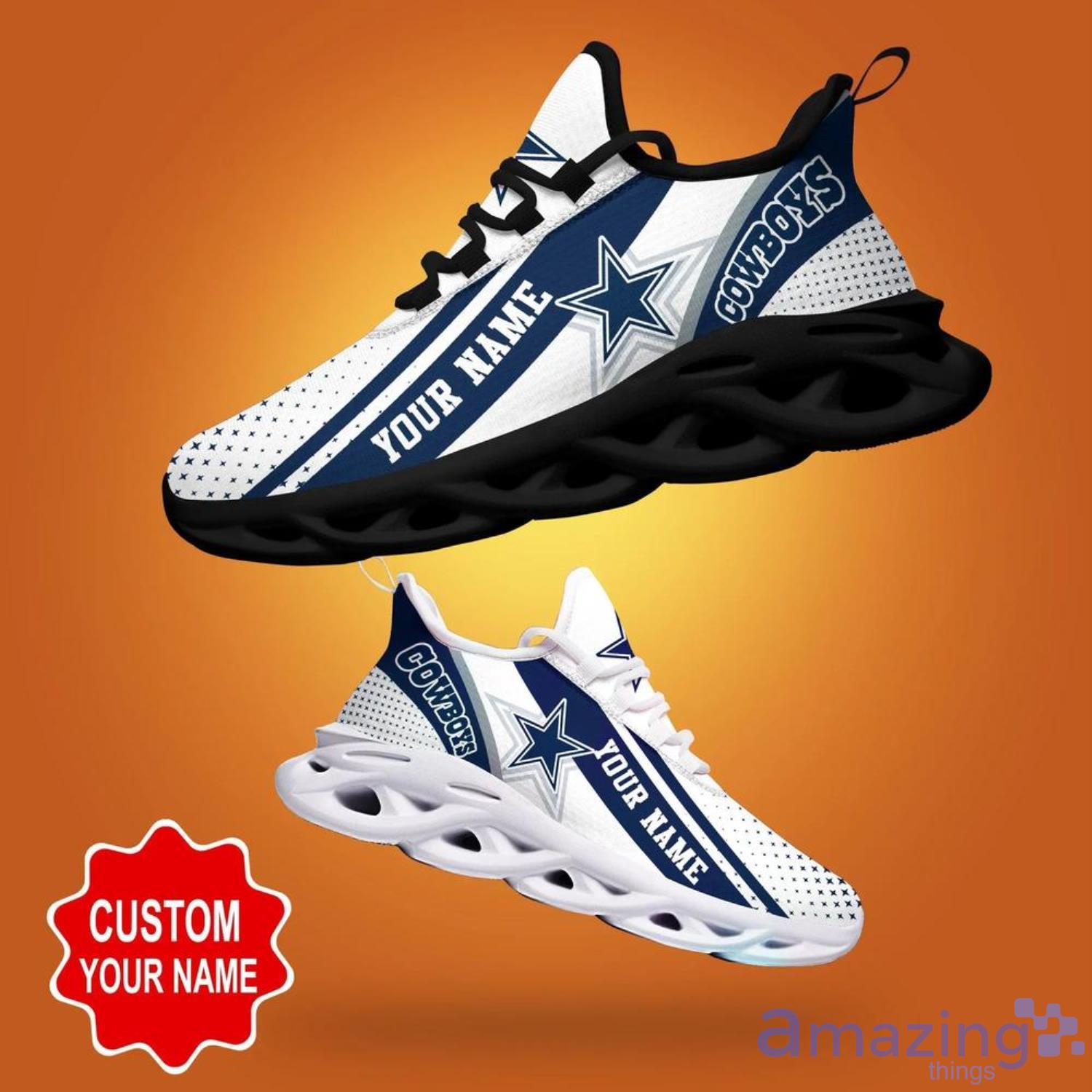 Dallas Cowboys NFL Max Soul Shoes Custom Name Sneakers Product Photo 1