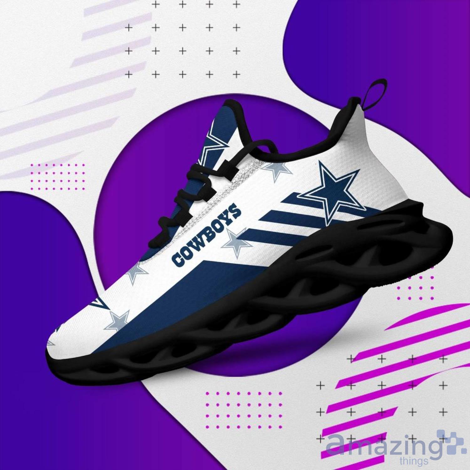 Dallas Cowboys NFL Striped Style Special Max Soul Shoes Running Sneakers  For Men And Women - YesItCustom