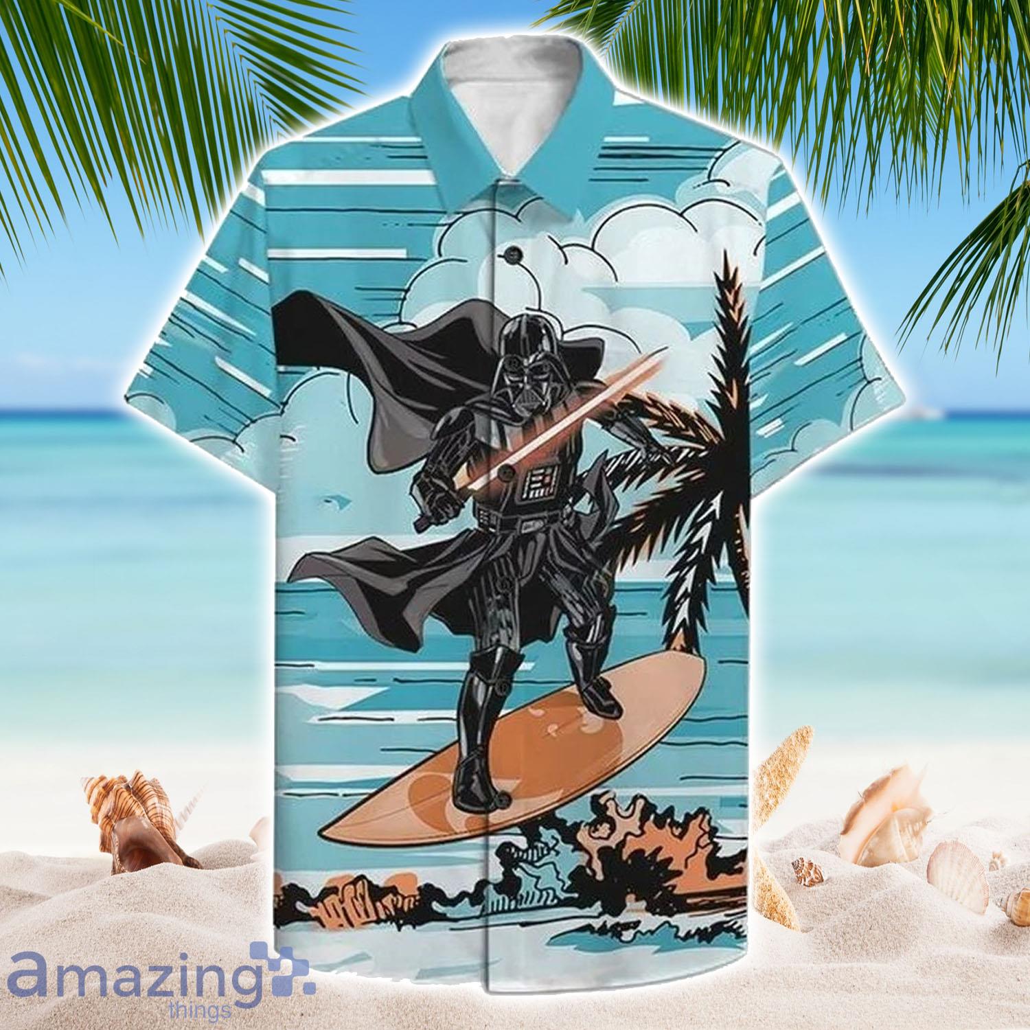Darth Vader Surfing Hawaiian Shirt - Darth Vader Surfing Hawaiian Shirt