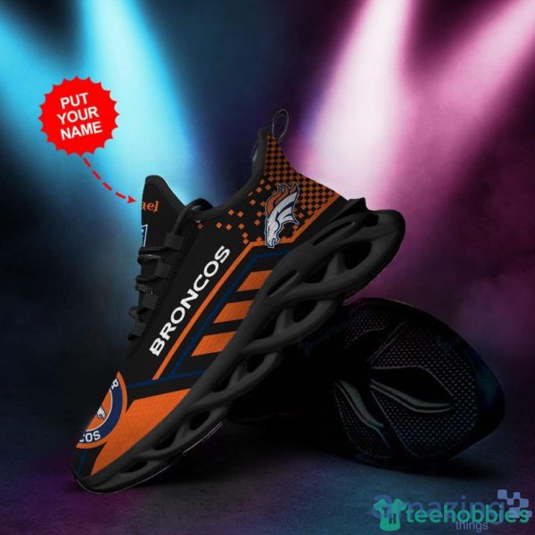 Denver Broncos Custom Name Max Soul Sneaker Shoes