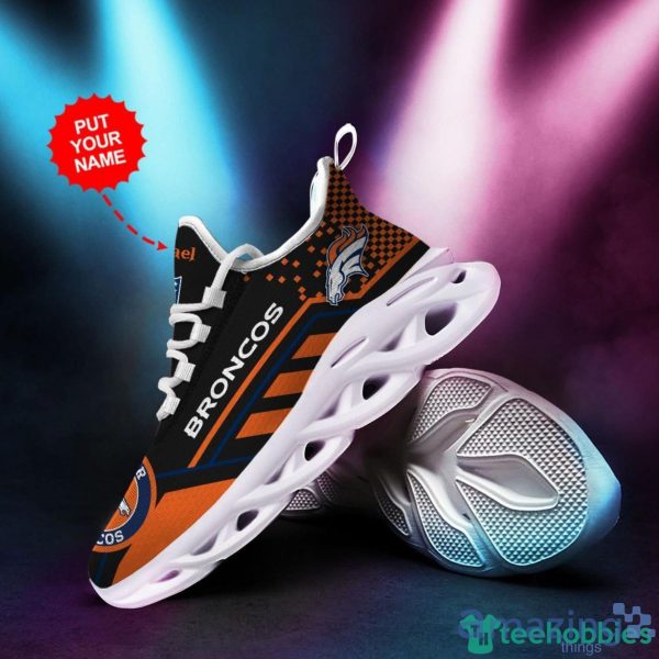 Denver Broncos Custom Name Max Soul Sneaker Shoes