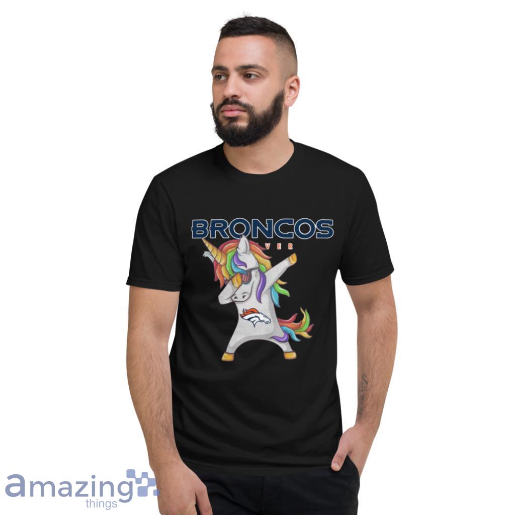 Denver Broncos NFL Football Funny Unicorn Dabbing Sports T Shirt