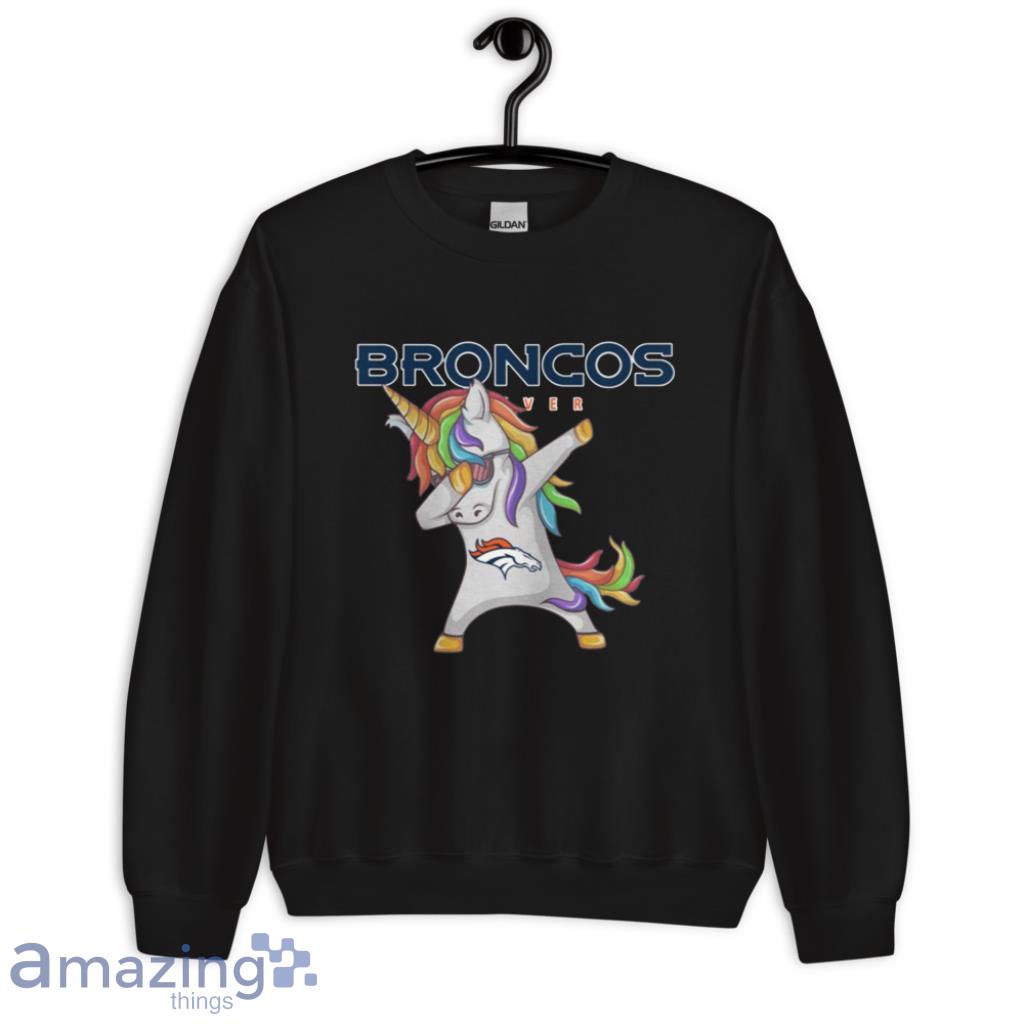 Denver Broncos NFL Football Funny Unicorn Dabbing Sports T Shirt - Banantees