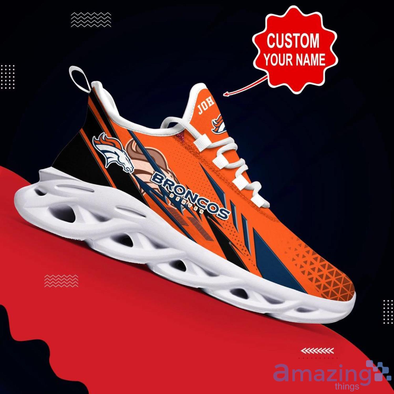 Custom Yeezy Running Shoes For Men Women Denver Broncos NFL