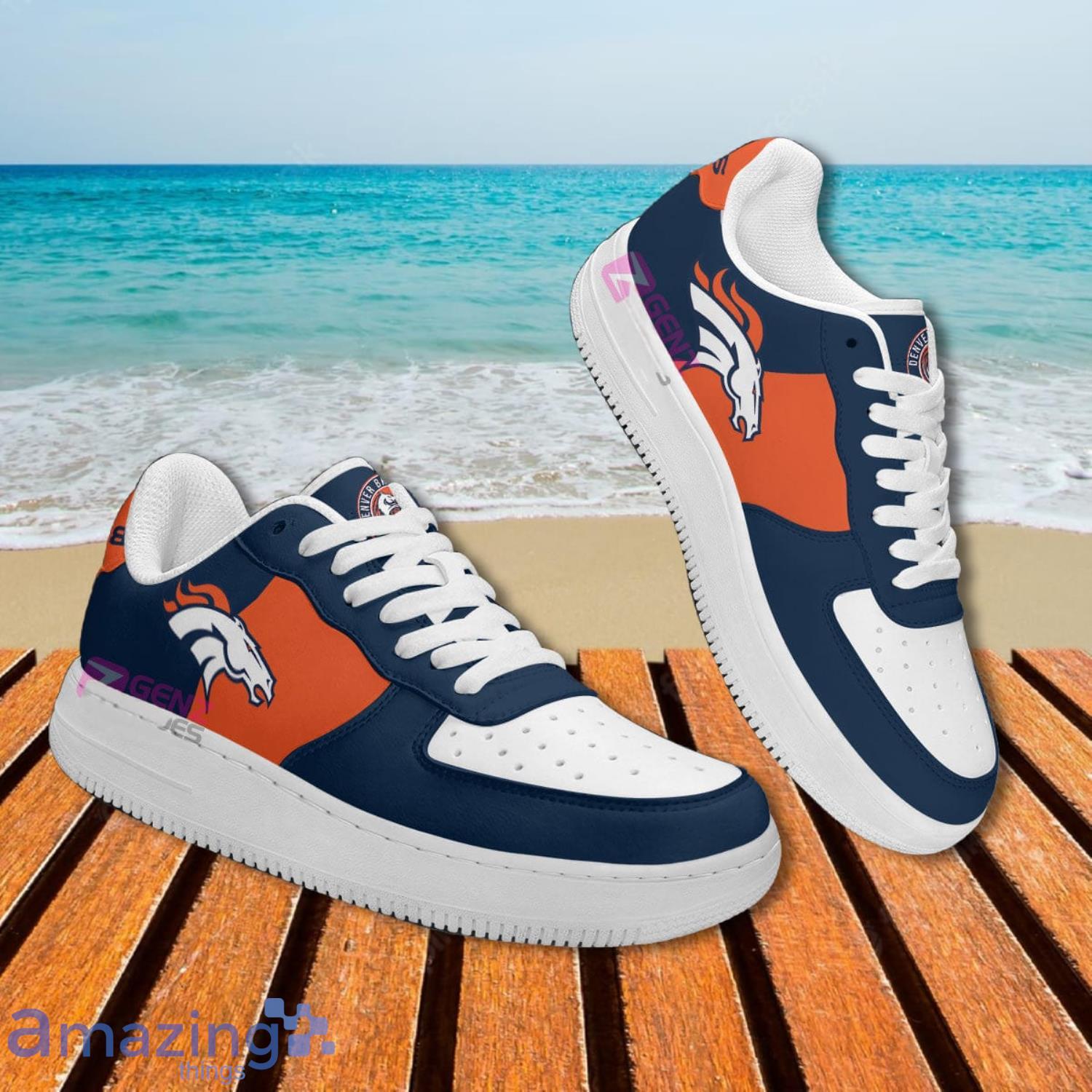 Limited Edition] NFL Denver Broncos Custom Nike Air Force 1 Sneakers