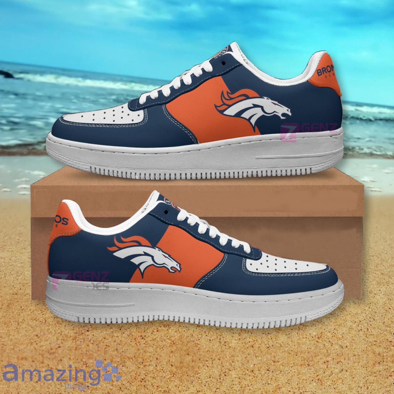 Denver Broncos CUSTOM Nike Air Force Shoes -  Worldwide  Shipping