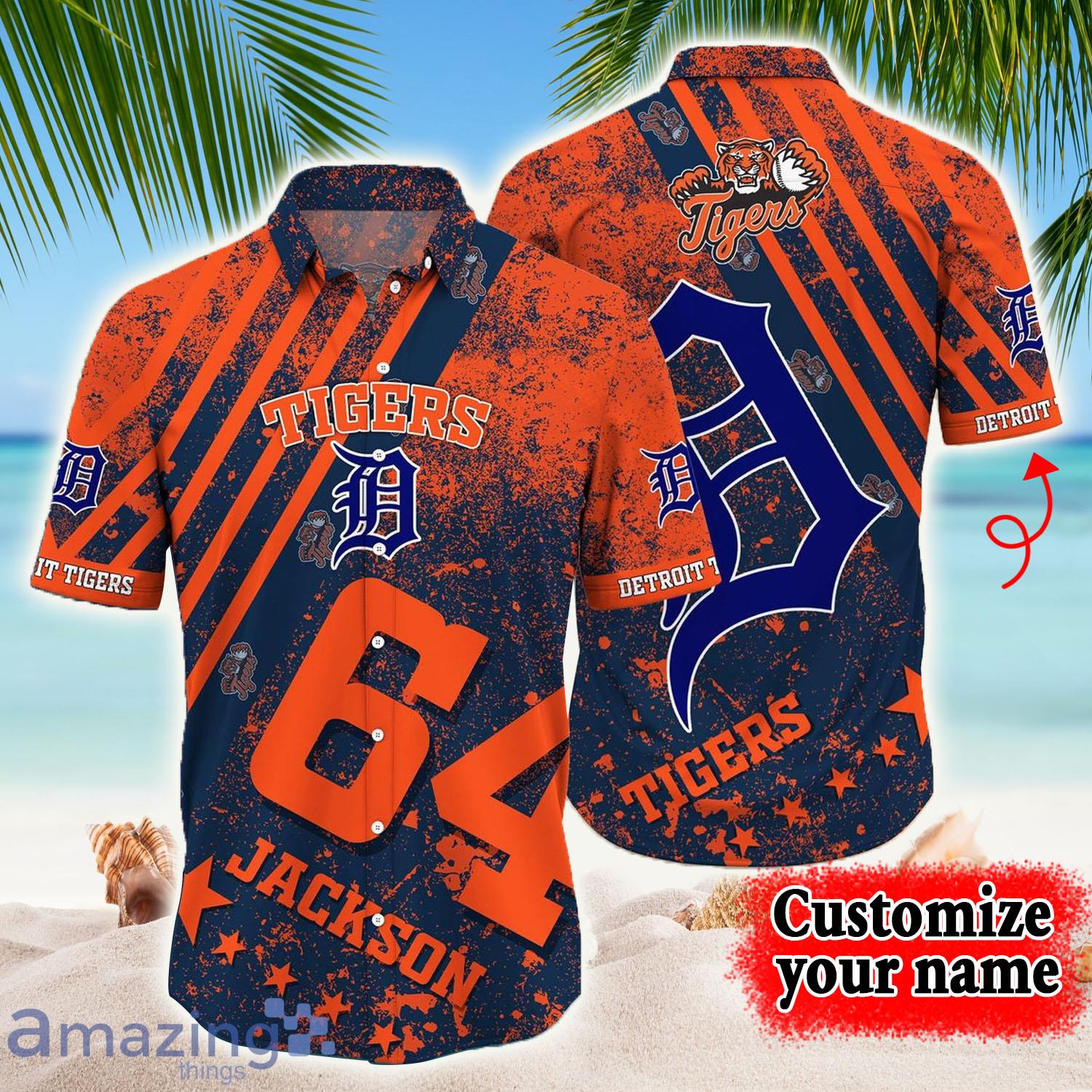 MLB Detroit Tigers Baseball Team 2 Hawaiian Shirt And Shorts