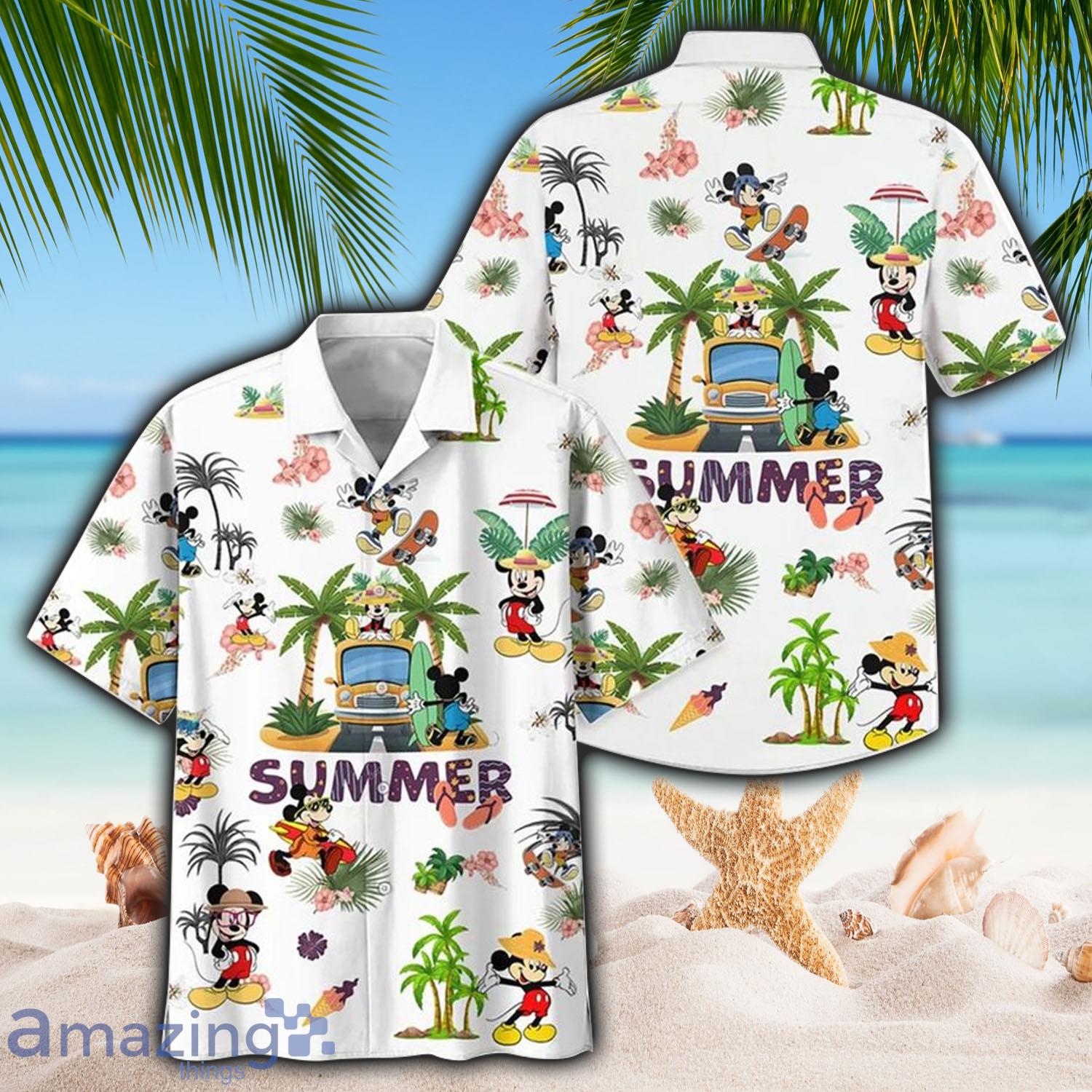 Disney Mickey Mouse Summer Hawaiian Shirt - Disney Mickey Mouse Summer Hawaiian Shirt