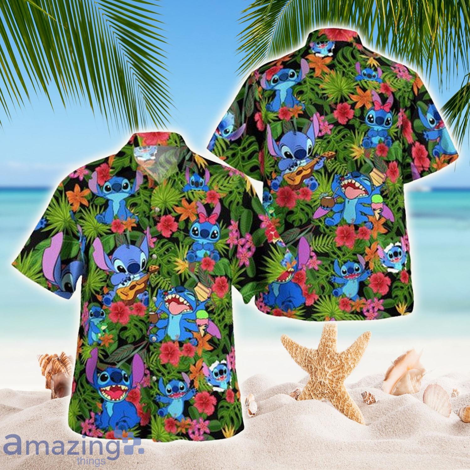Disney, Stitch Happy Aloha Hawaiian Shirt - Disney, Stitch Happy Aloha Hawaiian Shirt