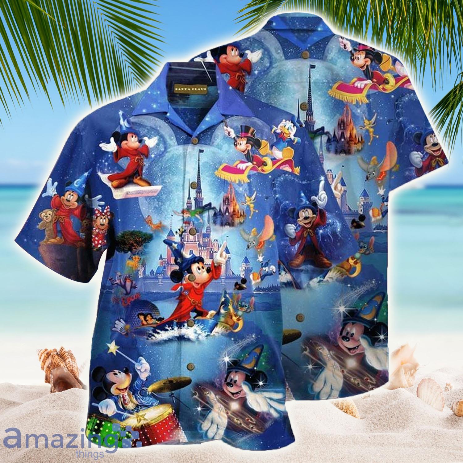 Disney Wonderful Worlds Mickey Magic Hawaiian Shirt - Disney Wonderful Worlds Mickey Magic Hawaiian Shirt