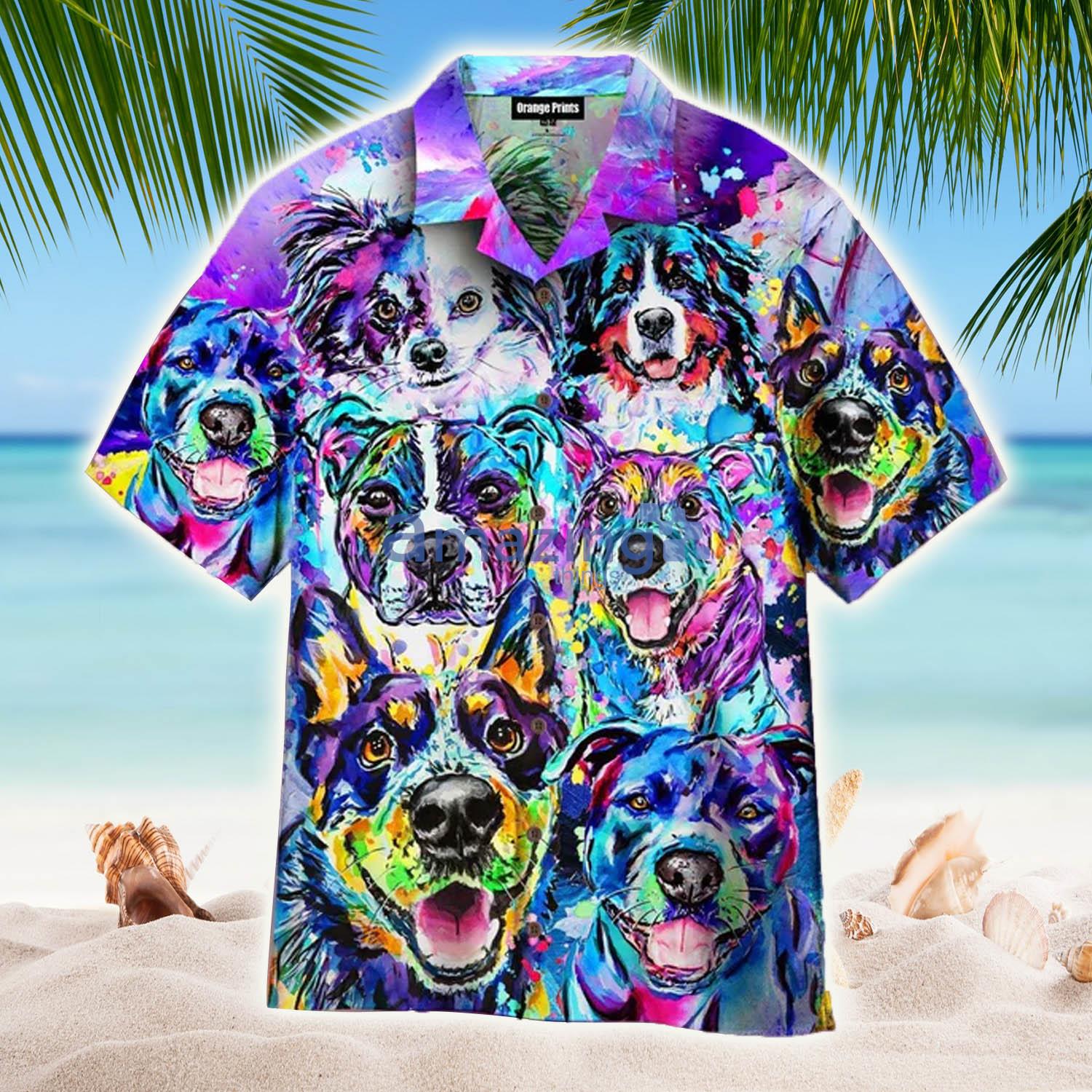 Dog Faces Hawaiian Shirt - Dog Faces Hawaiian Shirt