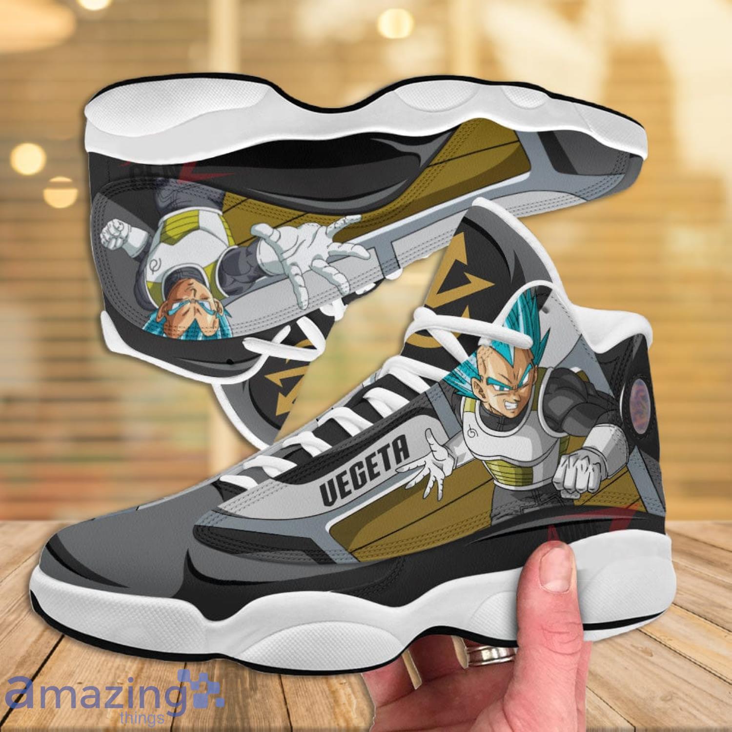 Drastisk Rise alkohol Dragon Ball Vegeta Fukkatsu Super Saiyan God Air Jordan 13 Sneakers Anime  Shoes Gift For Fans