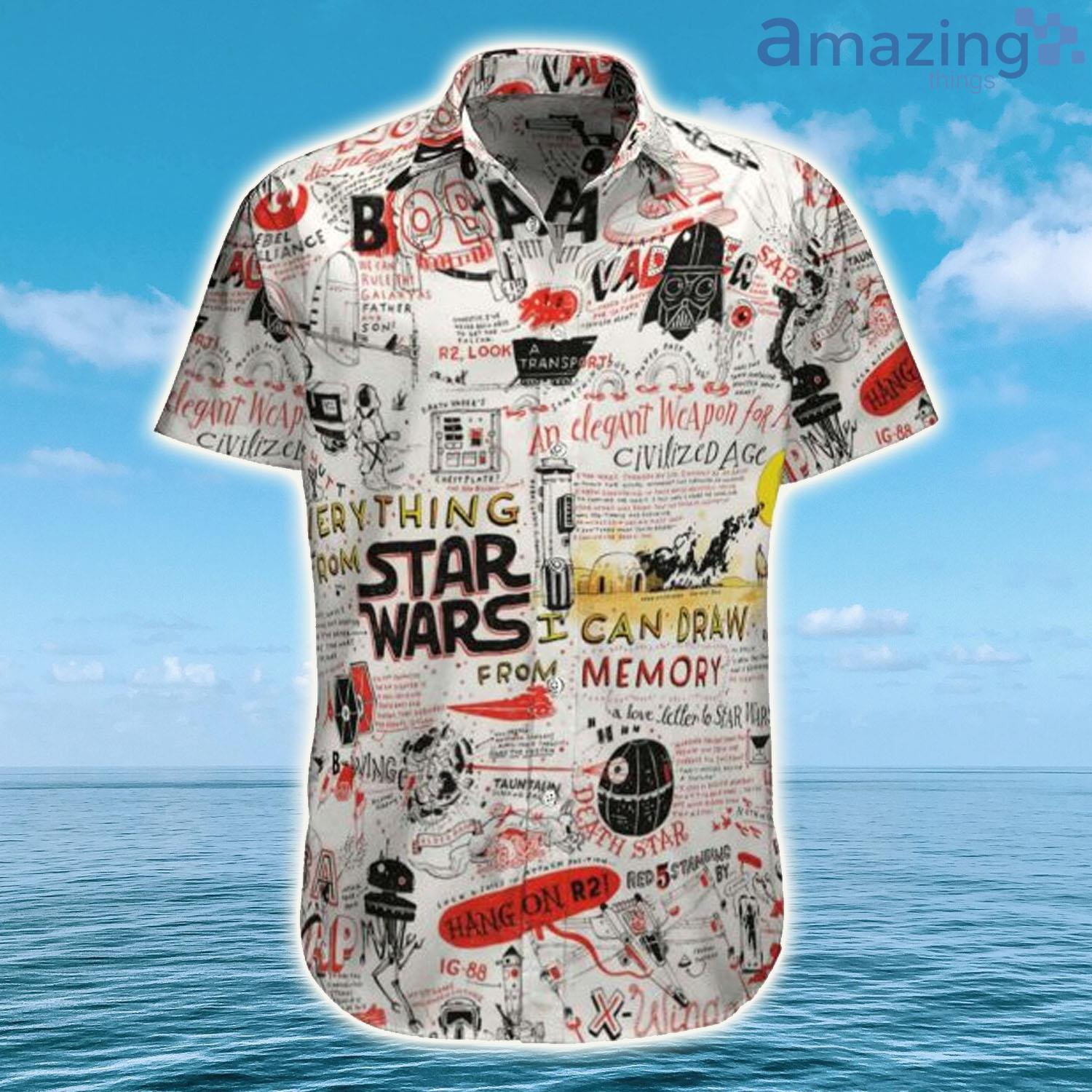 Drawings Everything Star Wars Hawaiian Shirt - Drawings Everything Star Wars Hawaiian Shirt