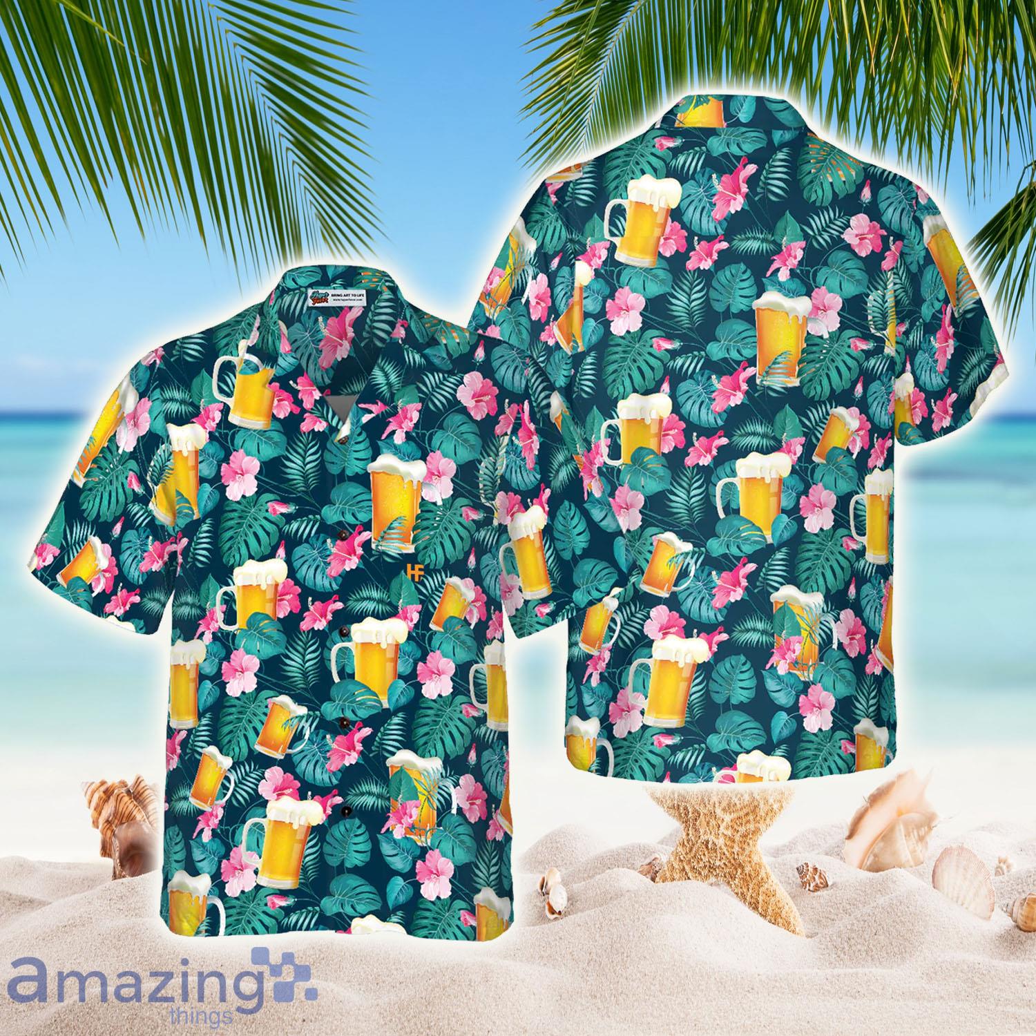 Drink Beer Alcohol Tropical Hawaiian Shirt - Drink Beer Alcohol Tropical Hawaiian Shirt