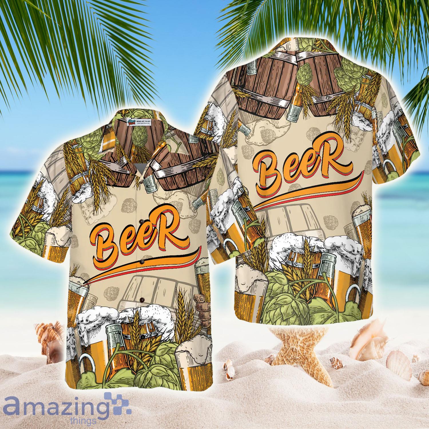Drinking Beer Hawaiian Shirt - Drinking Beer Hawaiian Shirt