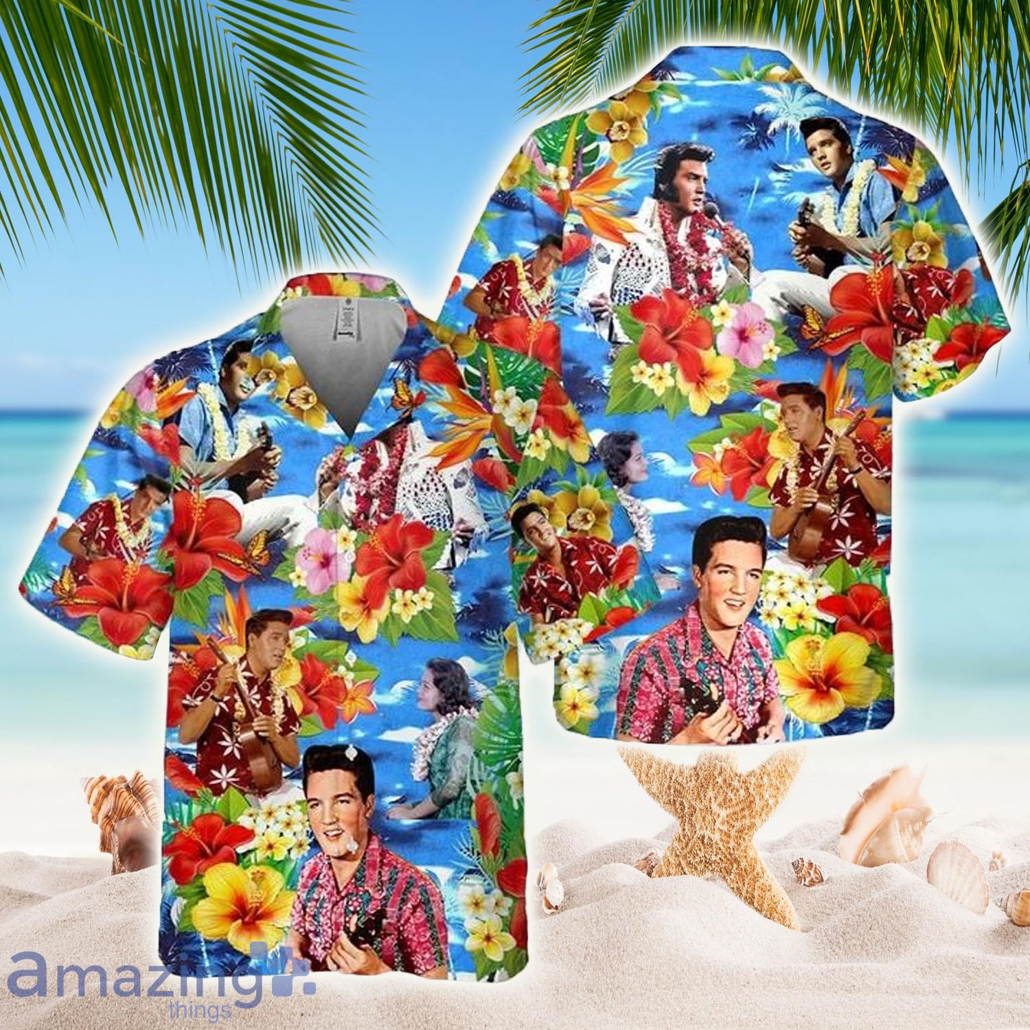 Elvis Presley Colorful Aloha Hawaiian Shirt - Elvis Presley Colorful Aloha Hawaiian Shirt