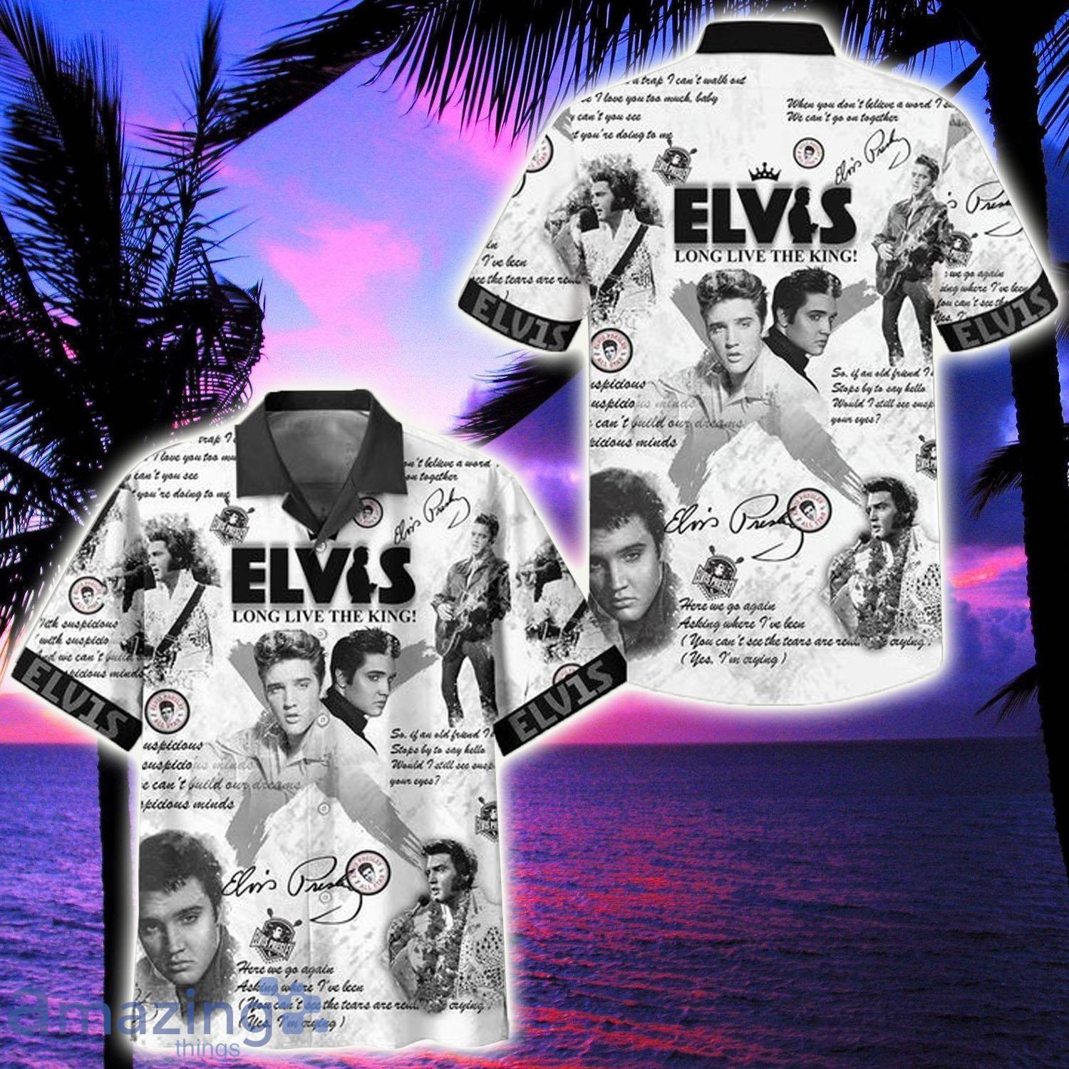 Elvis Presley Long Live The King Trending Hawaiian Shirt - Elvis Presley Long Live The King Trending Hawaiian Shirt